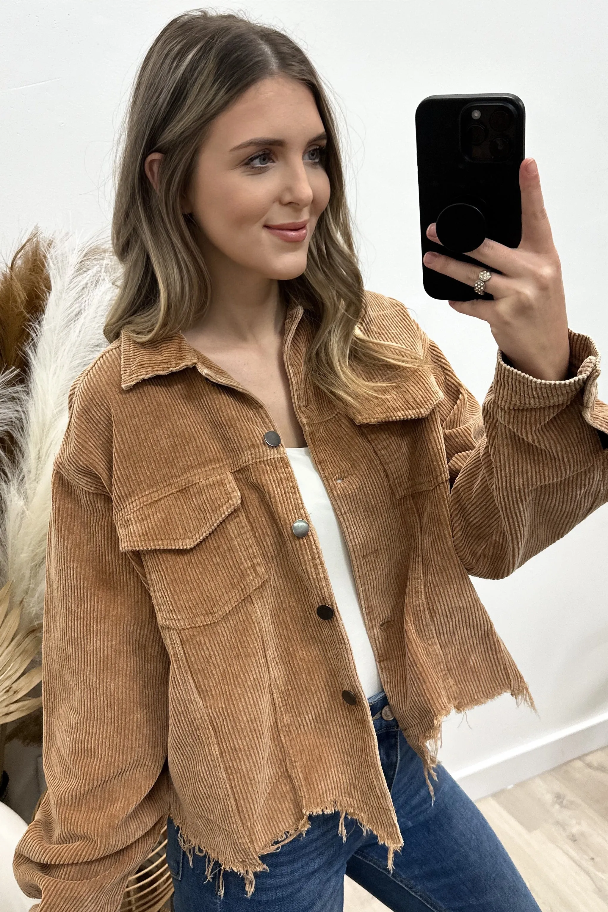 "Bold Allure" Corduroy Jacket