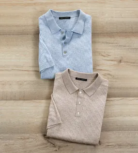 Robert Barakett Textured Polo