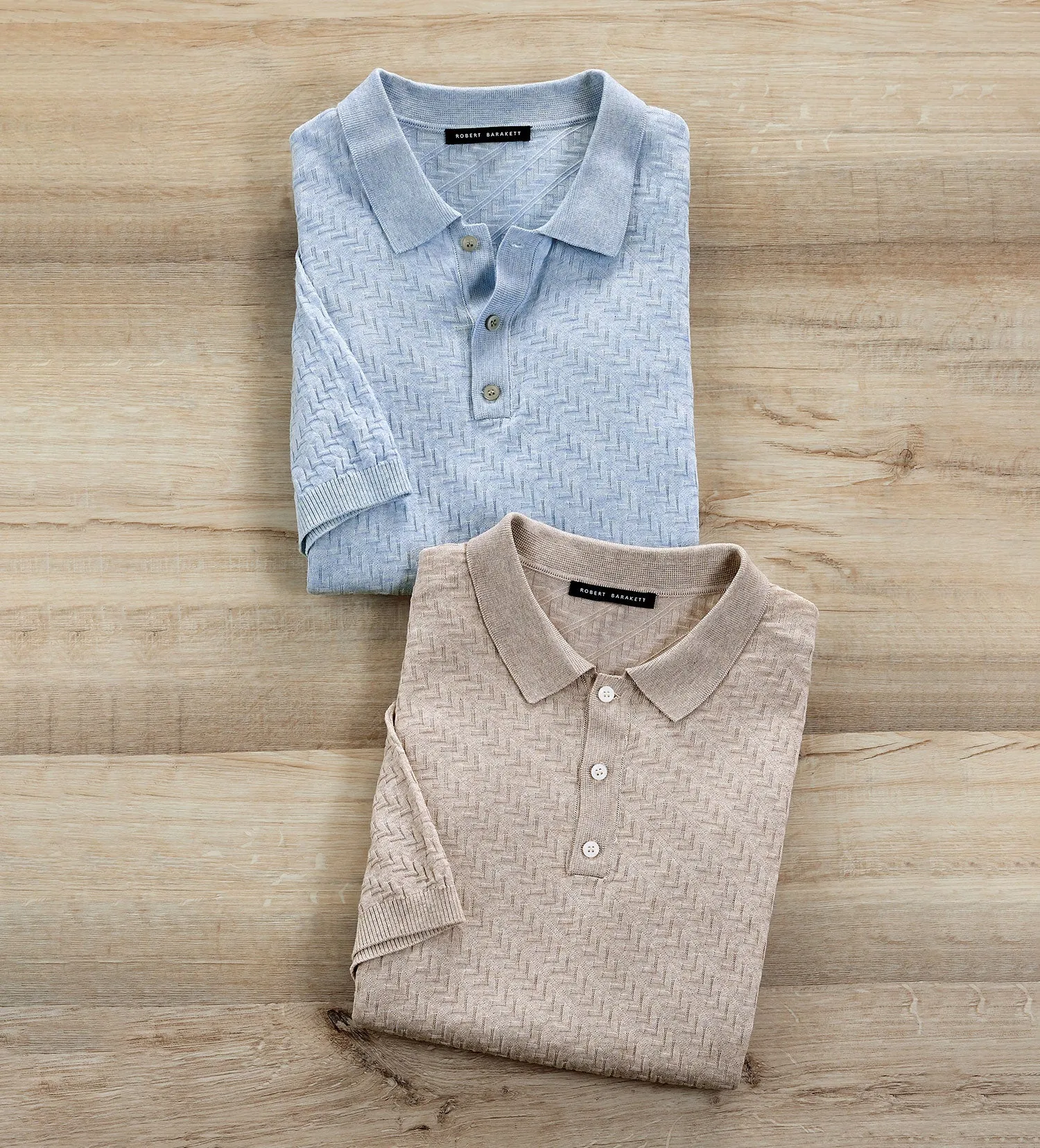 Robert Barakett Textured Polo
