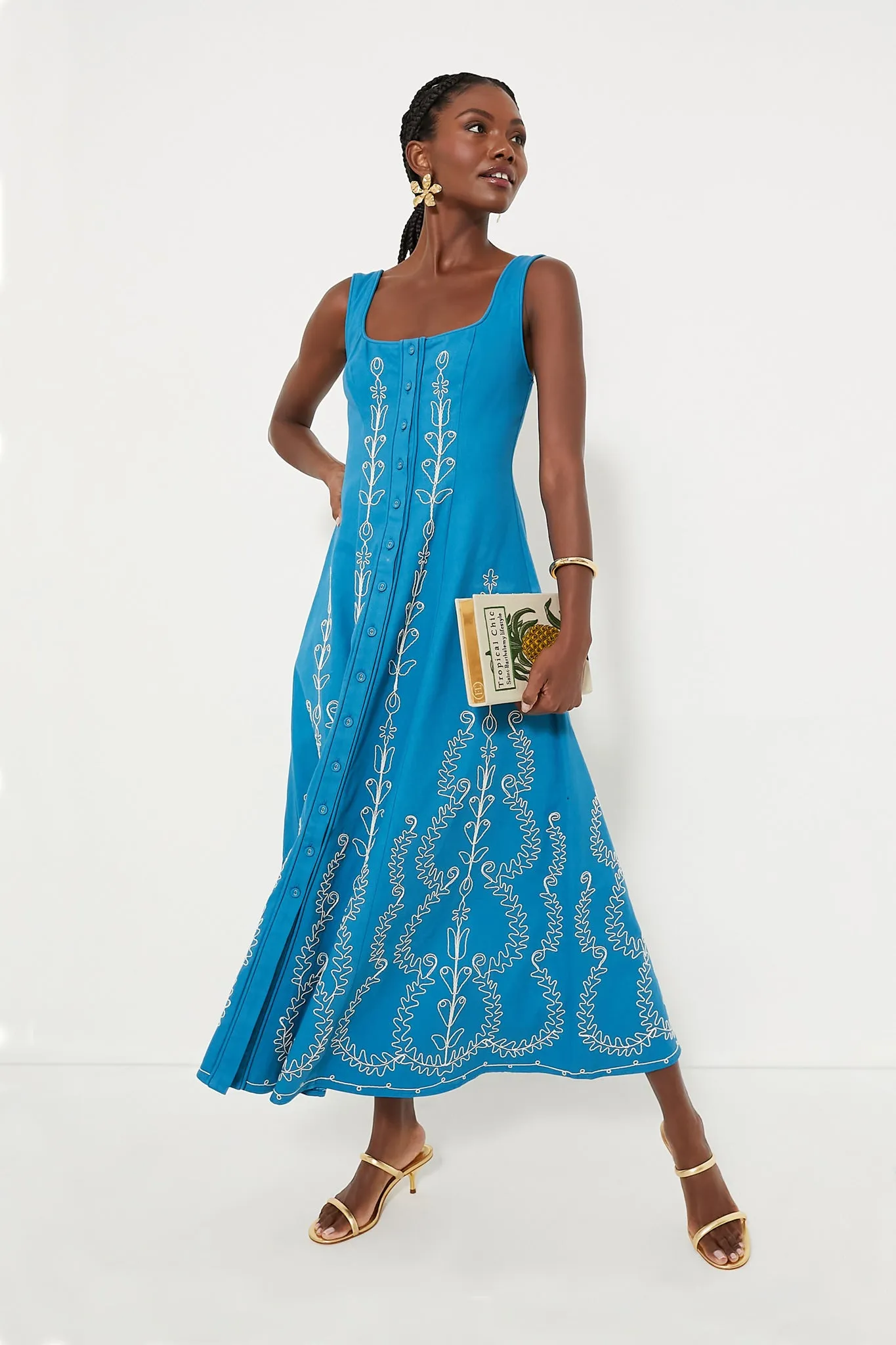Sapphire Donovan Corded Midi Dress