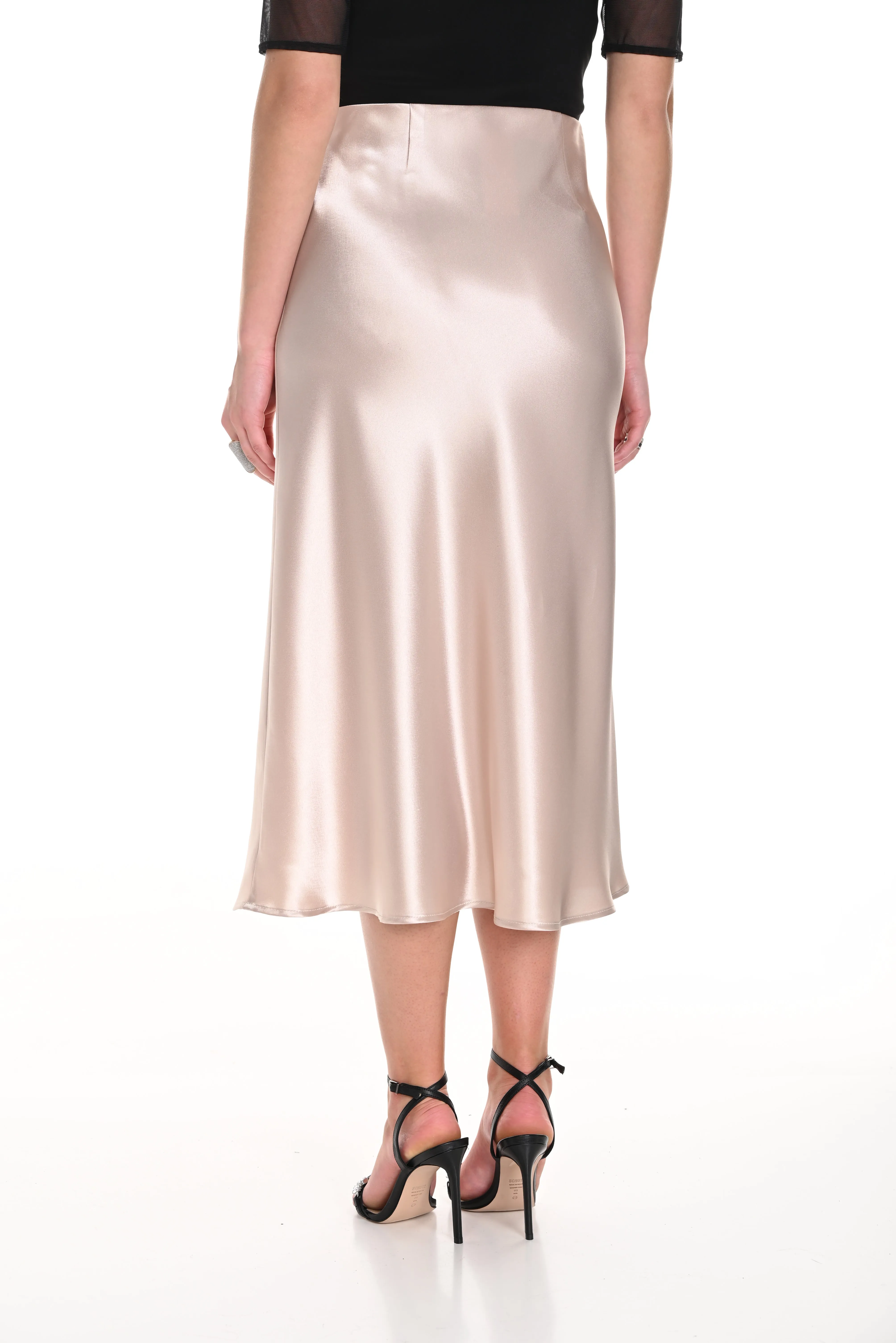 Satin Midi Skirt