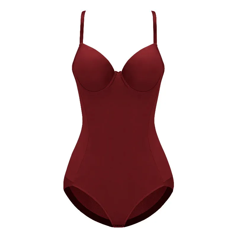 Sexy Lingerie Slim Silk Solid Shapewear for Women Smooth Soft Bodysuit Tummy Shaper Underwear Lingerie Black Nude