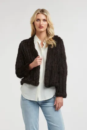 Short Fur Coat Black