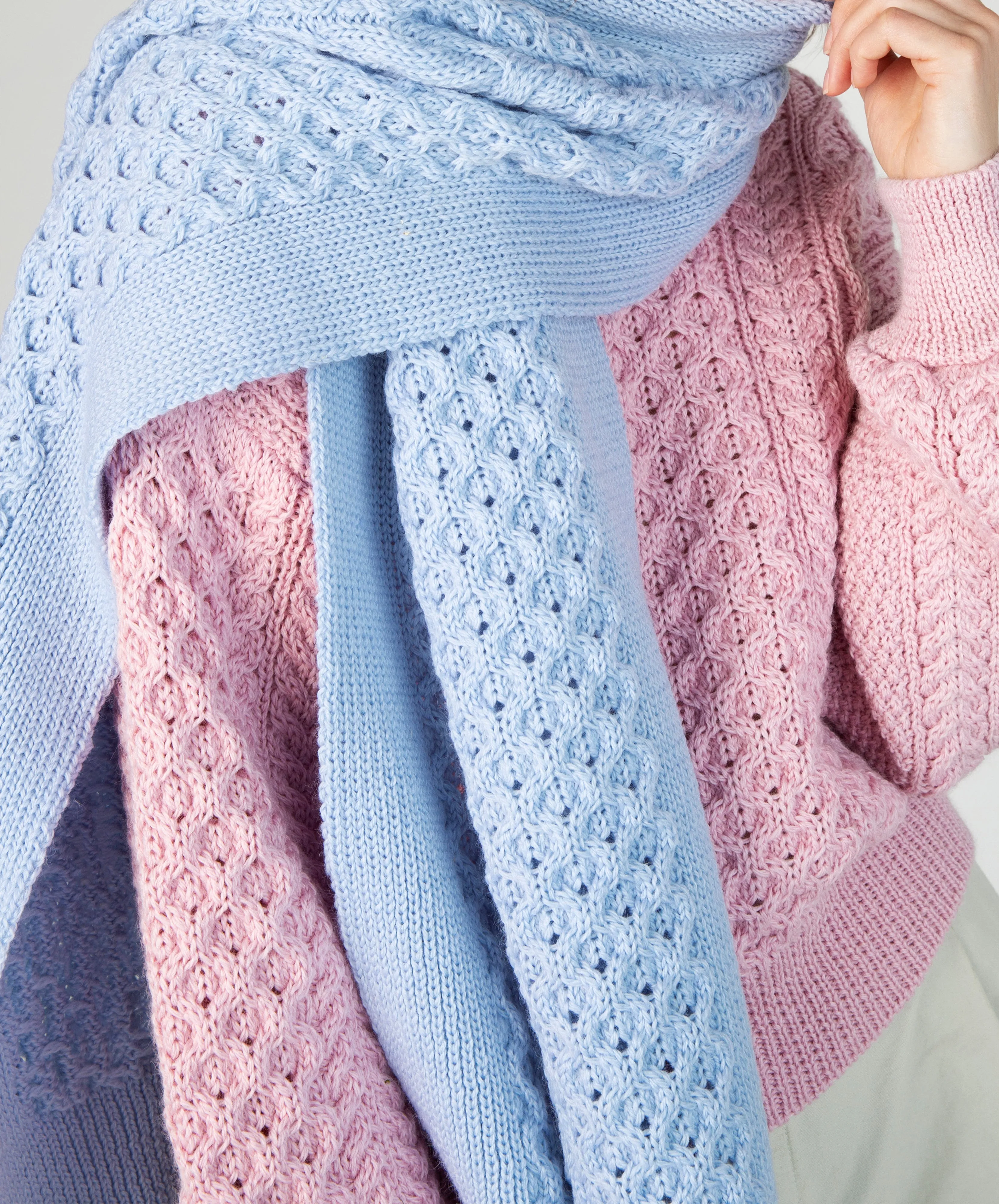 Sundew Oversized Scarf Ice Blue