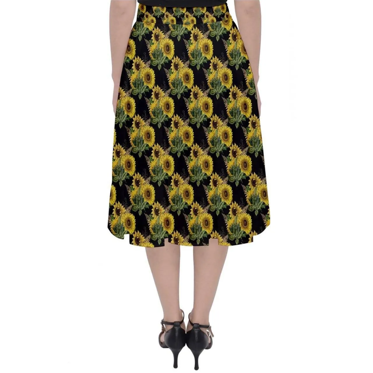 Sunflowers Midi Skirt