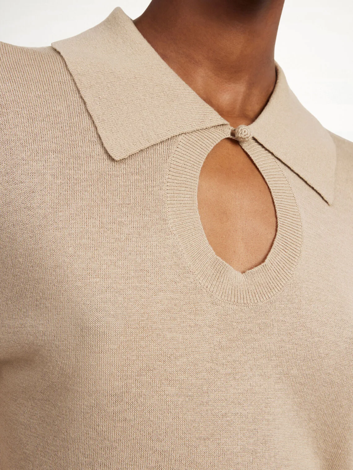 TALALLIA POLO STYLE KNIT W KEY HOLE