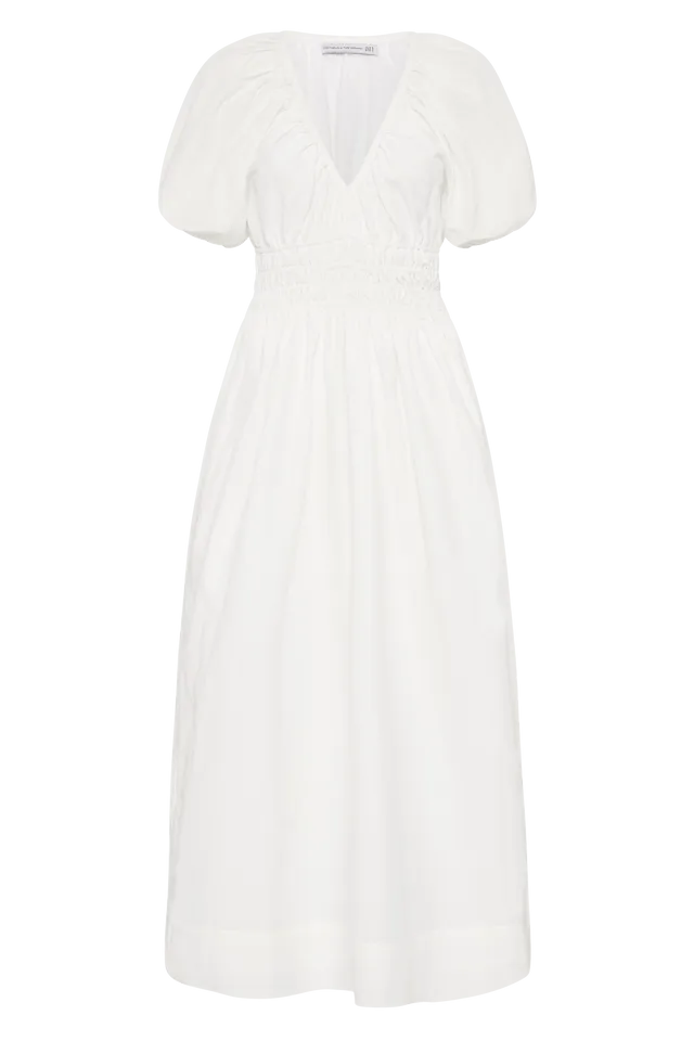 TEATRO MIDI DRESS - WHITE