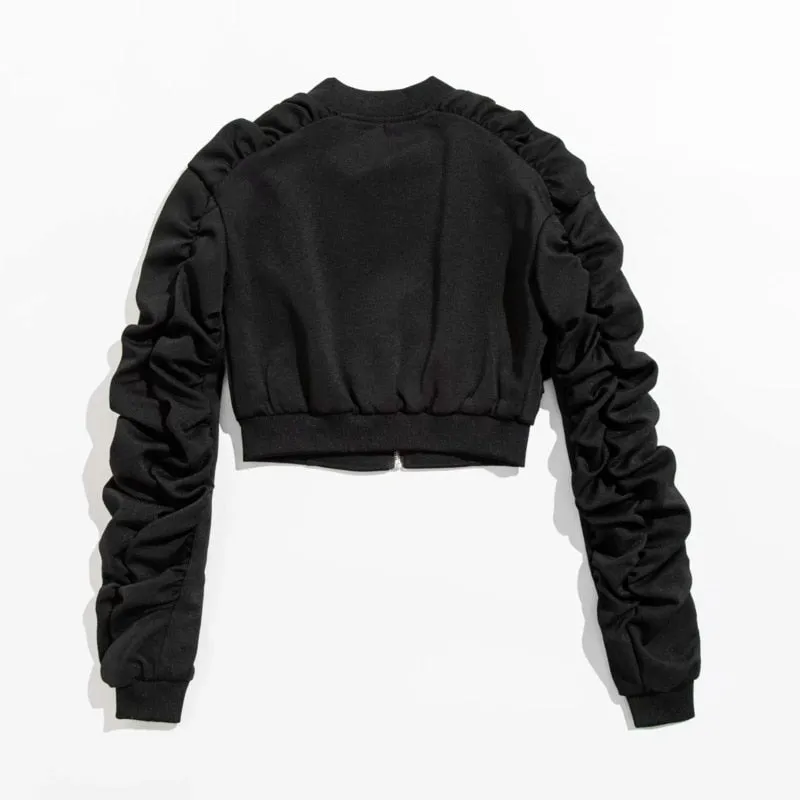 Techwear Short Zip Up Jacket Women's