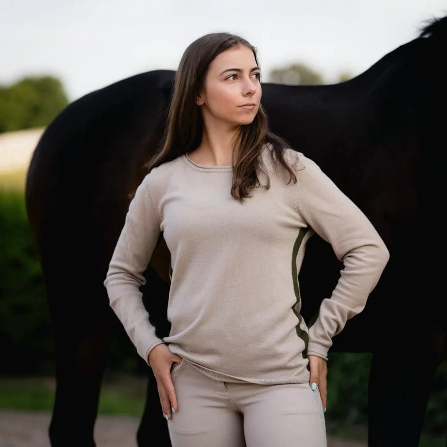 TKEQ- Cassidy Crewneck Sweater (Shoreline)