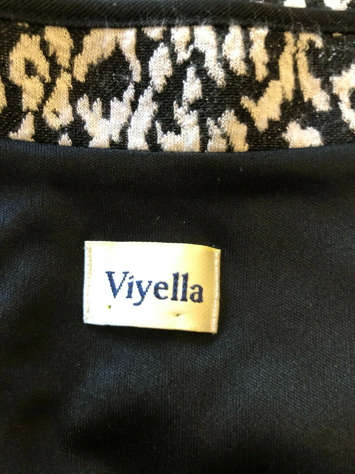 Viyella Womens Black & White Long Jacket UK 14 US 10 EU 42  RRP £199.00