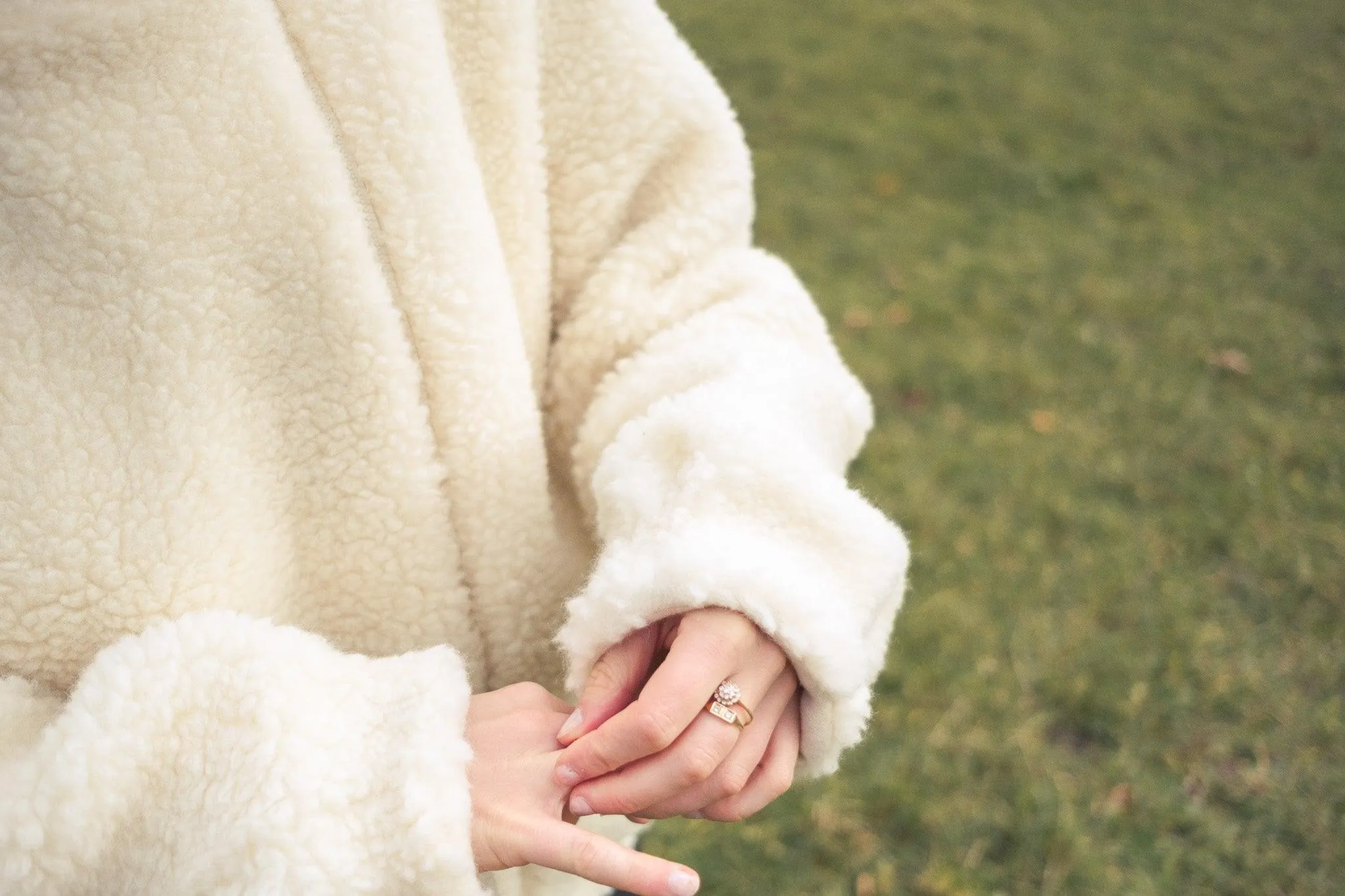 Woolen Woman's Jacket - White